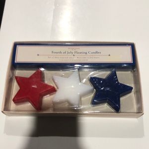 Brand new in box Willams-Sonoma Fourth of July floating candles